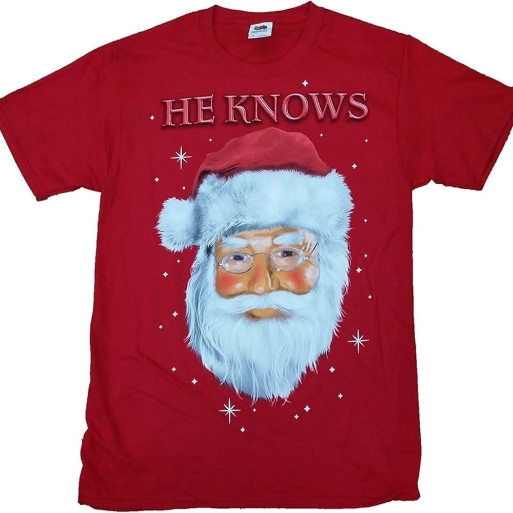 Gildan Red Santa Claus T-Shirt
